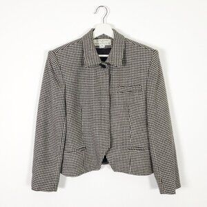 Vintage Wool Houndstooth Blazer Made in USA